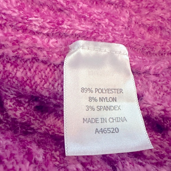 brand: Appleseed's, size M, knitted sweater, pink color. - Picture 8 of 9